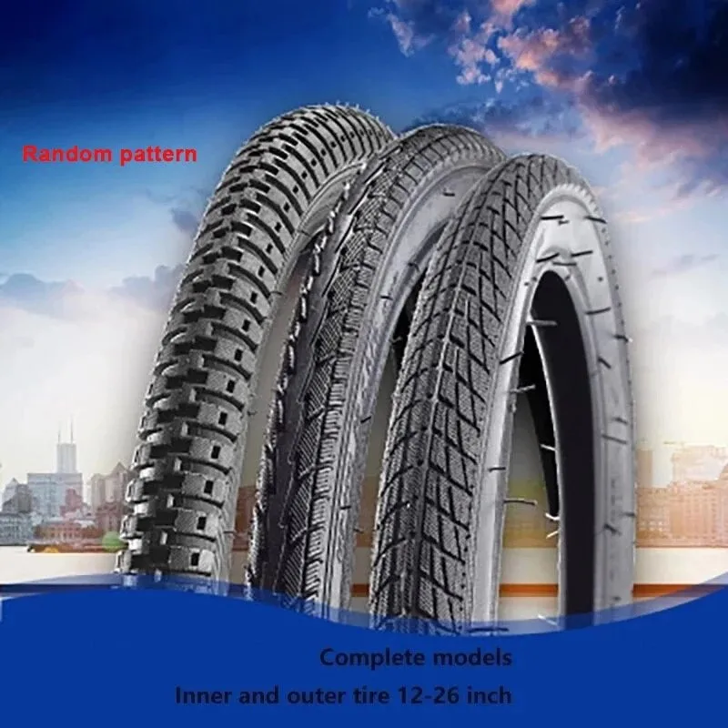 Bicycle Tire 12/14/16/20/24/26 Inch X1.75/1.95/2.4 Mountain Bike Inner And Outer Accessories MTB Race Equipment Tubeless | Спорт и