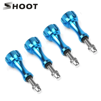 

SHOOT 4Pcs Aluminum Alloy CNC Screw Mount for Gopro Hero 7 6 5 Session Xiaomi Yi 4K SJCAM H9 Camera Bolt Nut Go Pro 7 Accessory