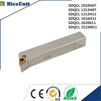 

Nicecutt SDQCL External Turning Tool Holder Lathe Cutter for Turning insert DCMT Free Shipping
