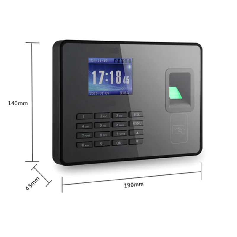 Биометрический пароль для контроля рабочего времени DC5V USB TCP/IP BS Wifi RFID карта контроля доступа опционально