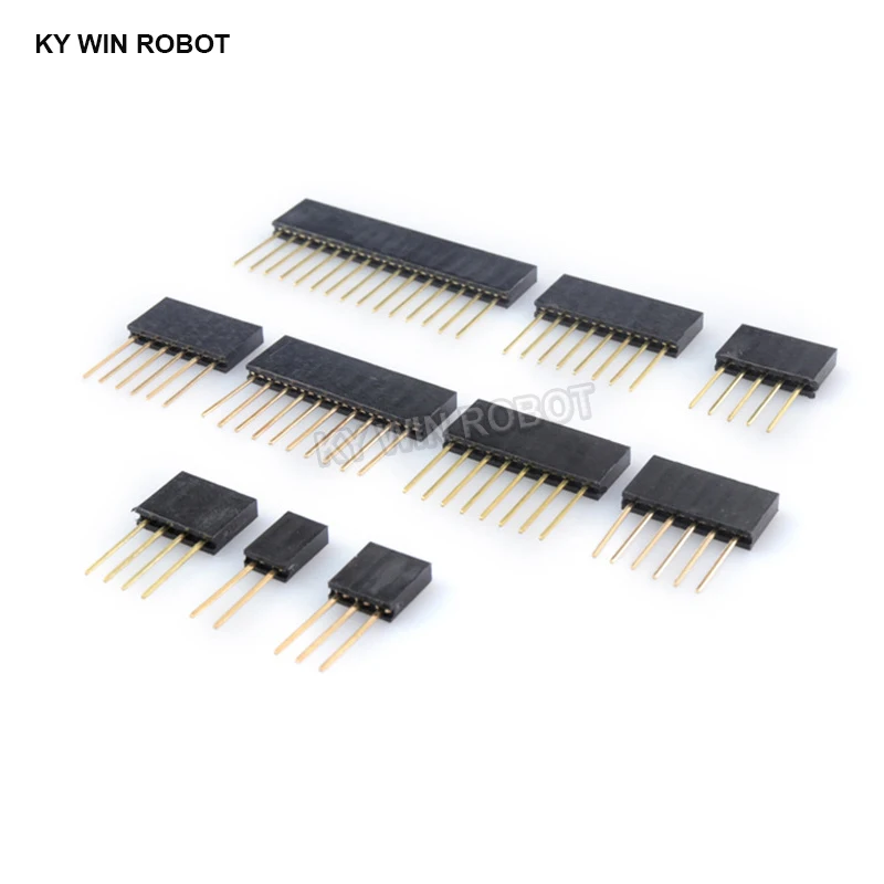 10pcs 2/3/4/6/8/10/15 Pin 2.54 mm Stackable Long Legs Femal Header For ...