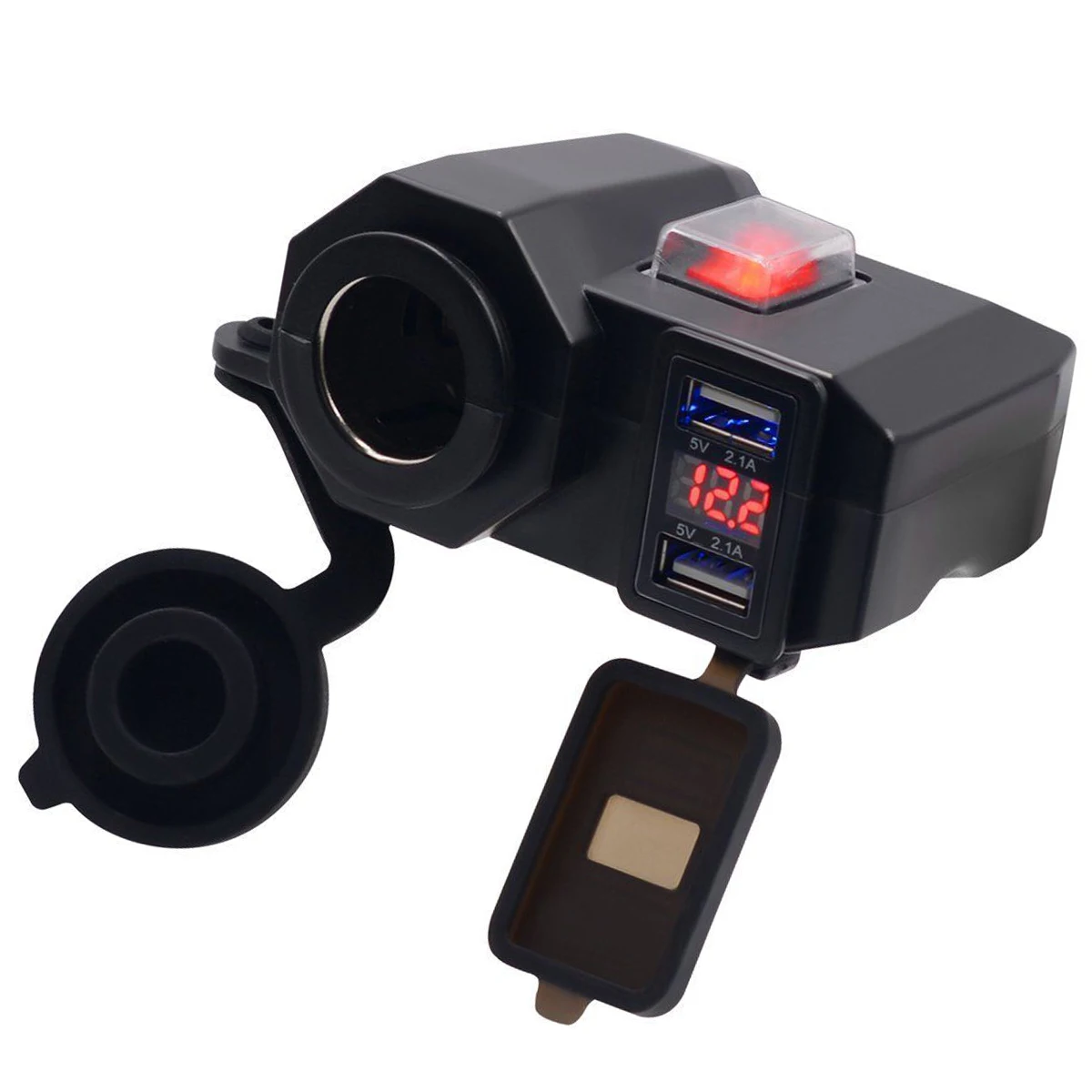 12V зарядное usb-устройство для мотоцикла многофункциональное двойное usb-порт зарядное устройство мотоцикл штепсельная розетка питания