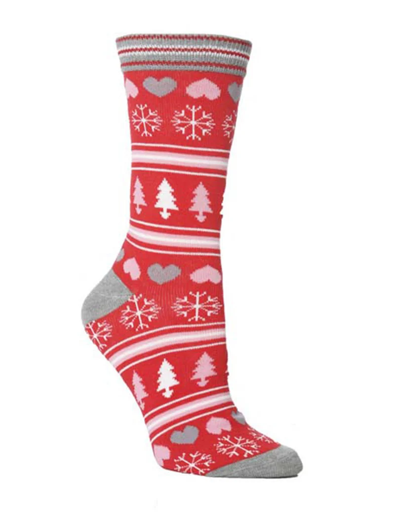 Красивые новогодние носки со снежинками; шерстяные зимние женские теплые плюшевые носки с милым оленем