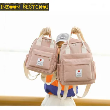 

School Backpack Women Fashion 2020 New Candy Color Cute Girls Female School Students Schoolbag Shoulder Bags Canvas Backpacks