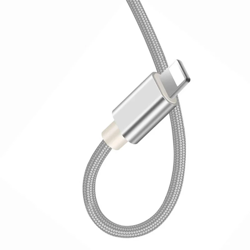 3.1A USB кабель для быстрой зарядки для iPhone 11 Pro XS Max XR X 8 7 6 6S 5 5S iPad кабель для быстрой зарядки данных - Color: Silver