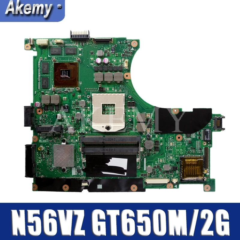 Akemy N56VZ материнской платы GT650M / 2G Для For Asus N56VB N56VM N56VJ N56VV N56V тест ноутбука 100% OK