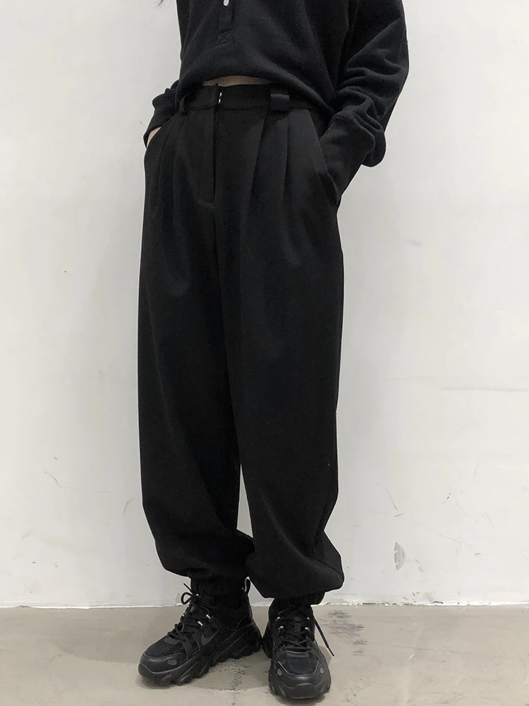 

Ladies Casual Pants Spring/Summer New Dark Loose High Waist Wide Leg Pants Youth Fashion Trend Straight Pants