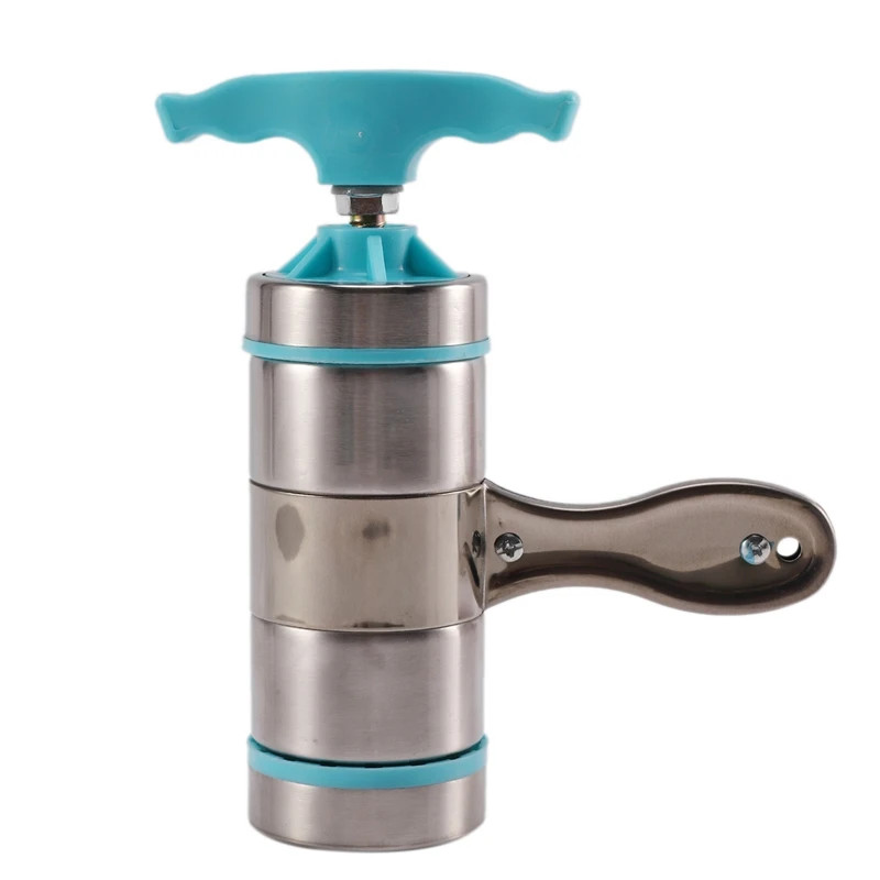 

Stainless Steel Household Manual Pasta Machine Small Cranked Noodle Maker Sky Blue