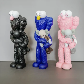 

Hot Sale 31cm Bear Brick Action Figure Blocks Bears Sesame Take Companion PVC Boy Dolls Collectible Models Toys Kaw