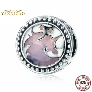 

Dream pink unicorn wholesale Diy 925 sterling silver original natural beads for jewelry making Fit charm pandora bracelet