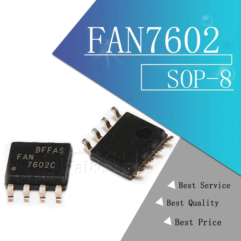 10 шт./лот FAN7602 FAN7602B FAN7602C SOP-8 | Электронные компоненты и принадлежности