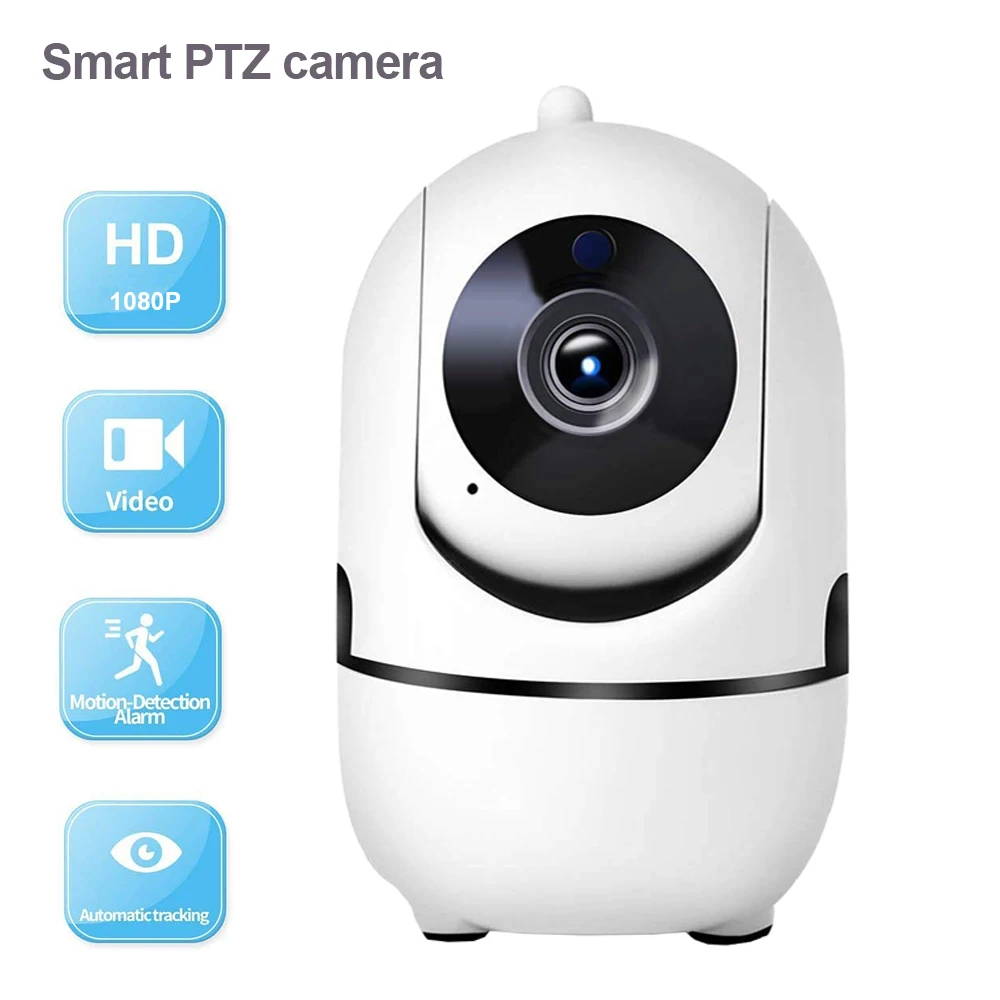 Camnsmart 1080P Wifi Mini Camera Indoor Automatic Tracking Home Security  Camera Surveillance Wireless  Baby Monitor Ycc365Plus