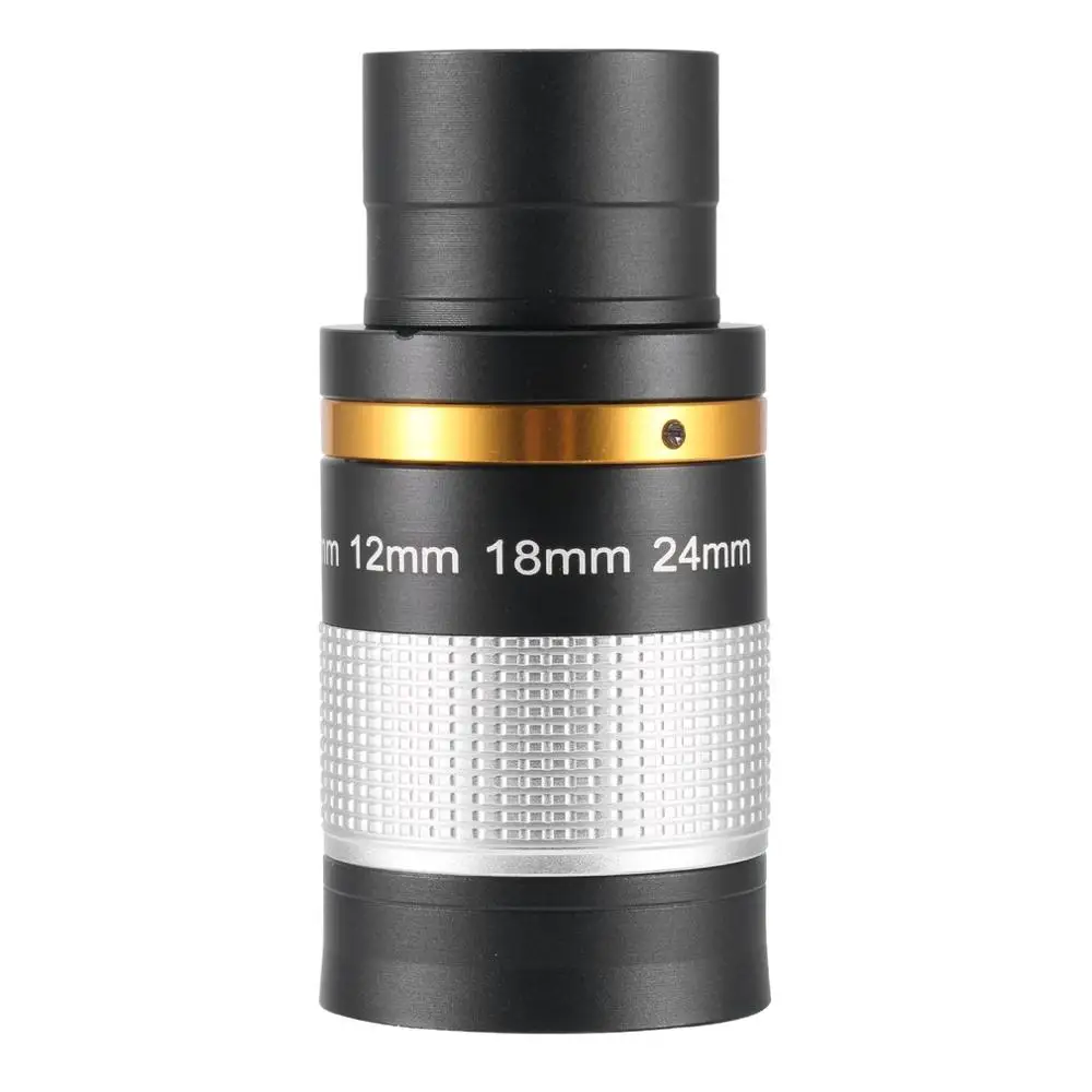 

Telescope Accessories 8-24mm Zoom Eyepiece Full Metal Continuous Zoom Broadband Green Film with Optical Glass
