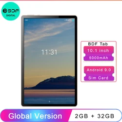 Tablette Android 2021 de 10.1 pouces, avec processeur Octa Core 64 bits, double caméra, double carte Sim, réseau 4G, AI, nouvel arrivage, 9.0 