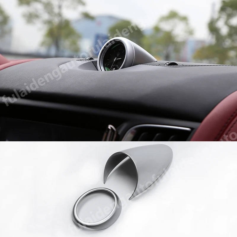 

Матовые кварцевые часы с центральной консолью из АБС-пластика для Maserati Levante 2016-2019, декоративная крышка, Аксессуары для автомобилей