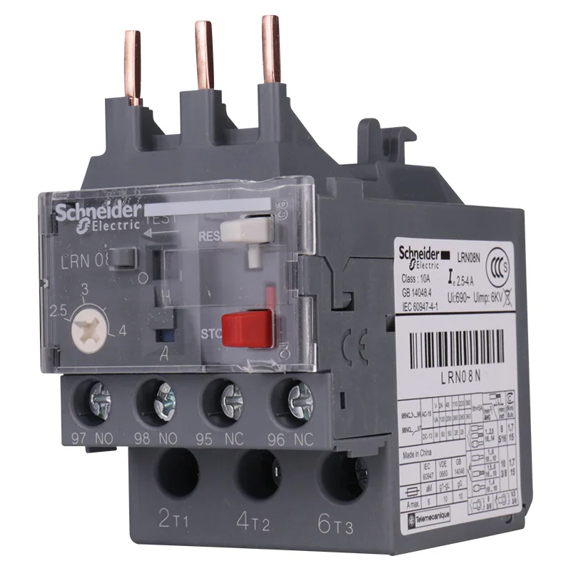 Тепловое реле Schneider Electric EasyPact D3N LRN08N установочный ток 2 5a 4A|Замыкатели| |