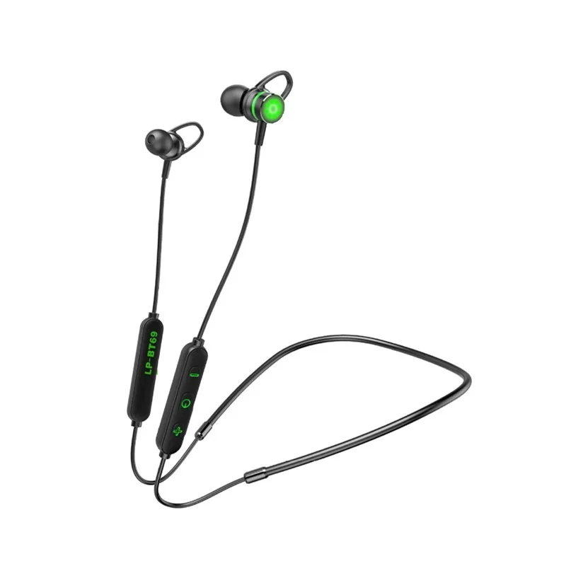High quality Hanging Neck Headphones In Ear Stereo Bluetooth Earphone With HD Mic Wireless Sport Headset Earbuds For Android IO