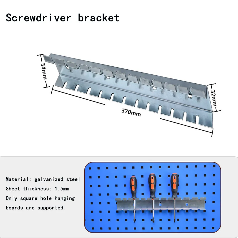 

Wrench Organizer Tray Drill Angle Grinder Socket Storage Rack Holder Wall-Mounted Hardware Tool Bracket Hanging Board