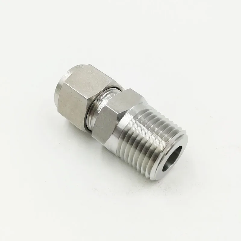 Трубчатый фитинг мужской разъем SS 400 1 8 1/4 дюйма Трубка 1/2 в Мужской NPT может