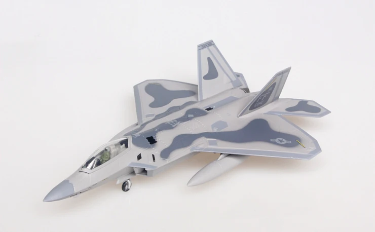 1/100 ВВС США F-22 модель истребителя модель самолета из сплава Коллекционная модель продукции