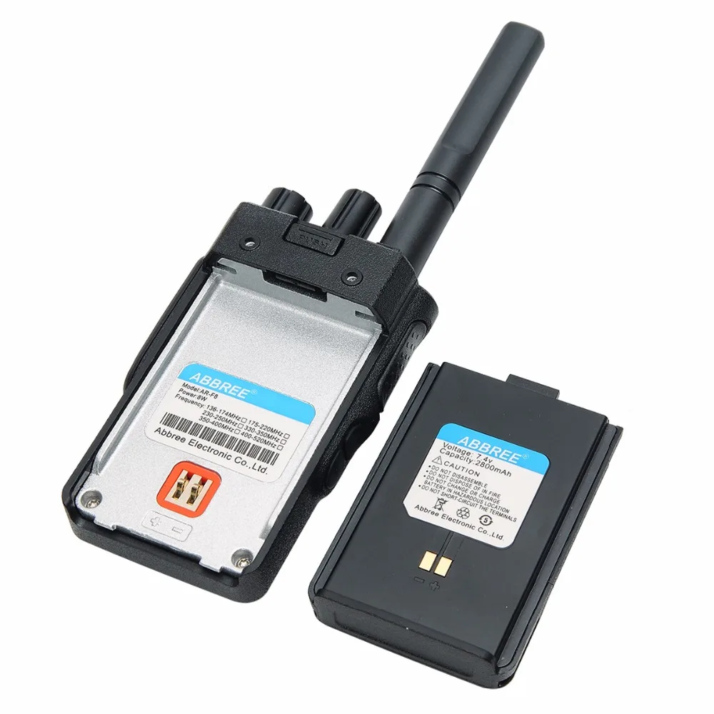 ABBREE AR-F8 несколько полос рация с GPS высокой мощности 8 Вт CTCSS и dcs обнаружения цвета ЖК-дисплей дисплей 999CH ham дальний Пеший Туризм