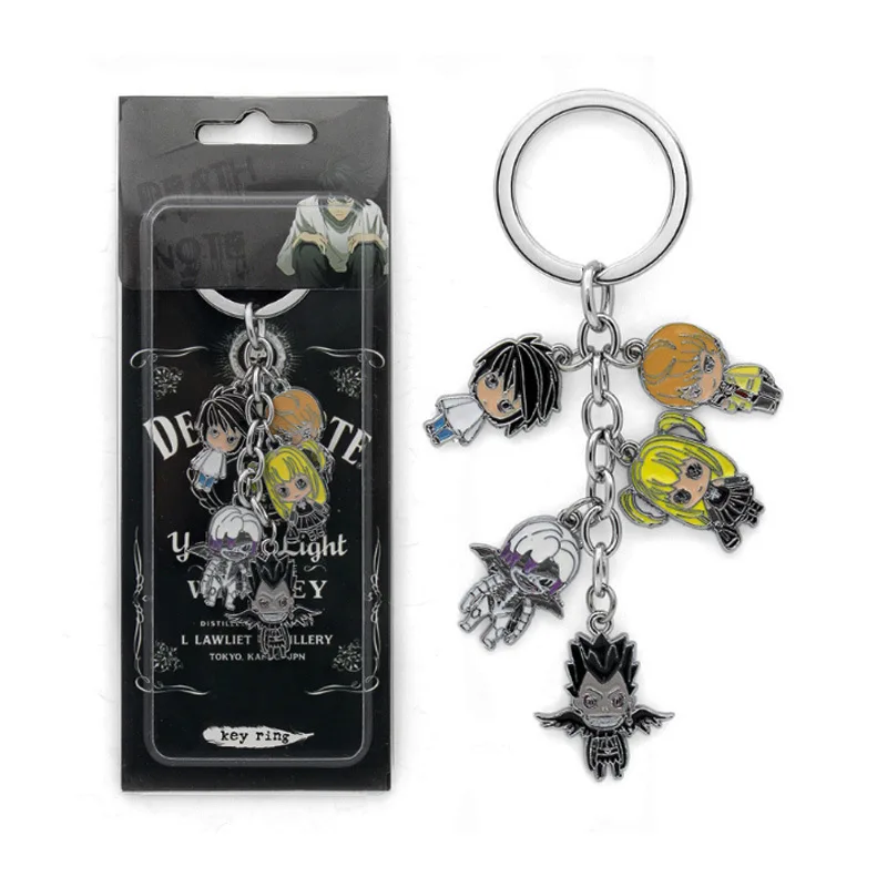 

Death Note Metal Color Doll Keychain Hanging Buckle Small Jewelry Pendant Japan Anime Weeks