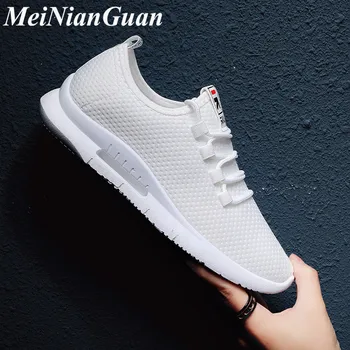 

Lace Up Men's Sports Shoes Low Top Men Sneakers Light Flat Man Sport Shoes Fly Weaving Male Running Shoes Youth Walking Shoes I7