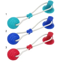 Собака Интерактивная молярная Жевательная игрушечные домашние питомцы самоиграющийся резиновый мяч с присоской инструменты для чистки зубов Очистка зубов собак