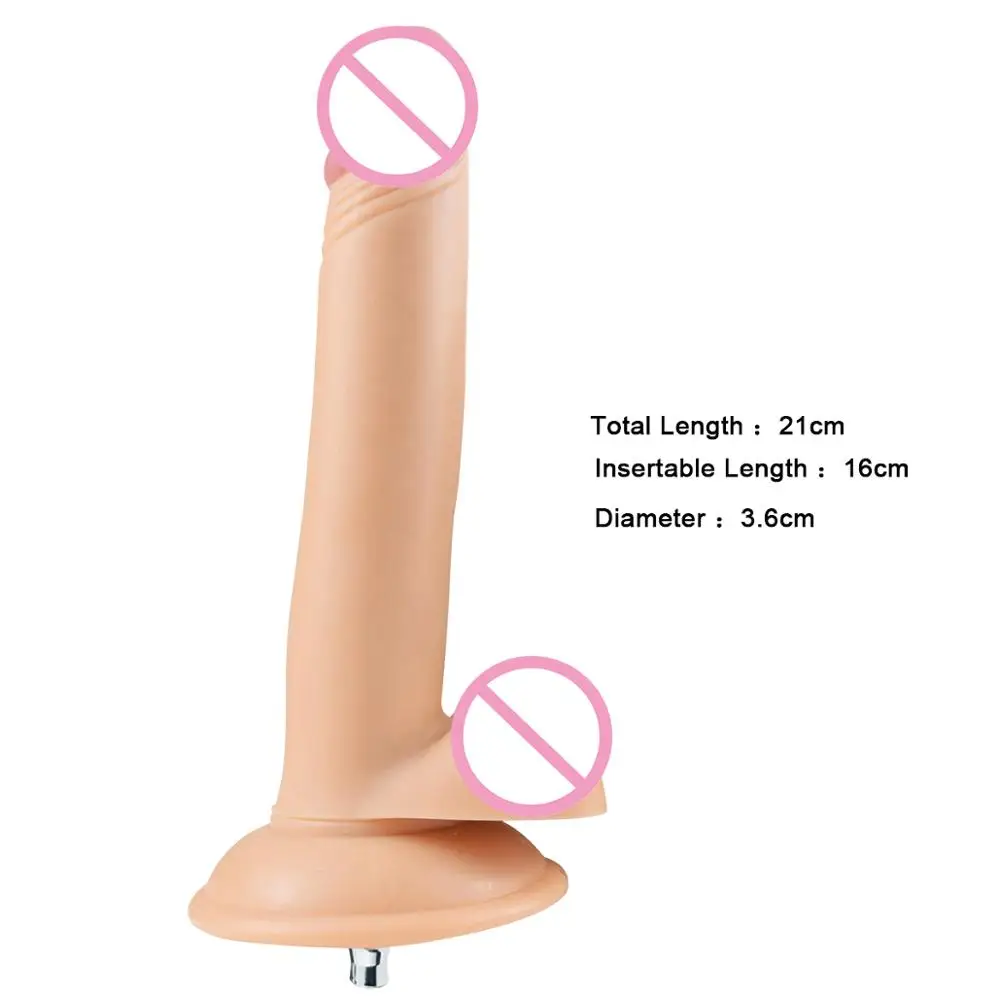 ANNGEOK Flesh Dildo Accessories Couple Sex Machine Attachments Realistic Humongous Dildos for Women Vagina Anal Adult Toy AN-R10