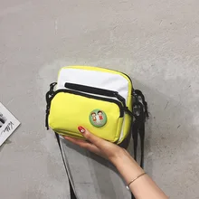 Тренд Повседневная сумка на плечо модная новая стильная женская сумка нейлоновая сумка на плечо Маленькая квадратная сумка на плечо пояс регулируемый мусор S