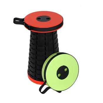 

Portable Retractable Stool Folding Chiar Outdoor Camping Telescopic Stool Camp Fishing Chair Safe Durable Ultra Light Seat