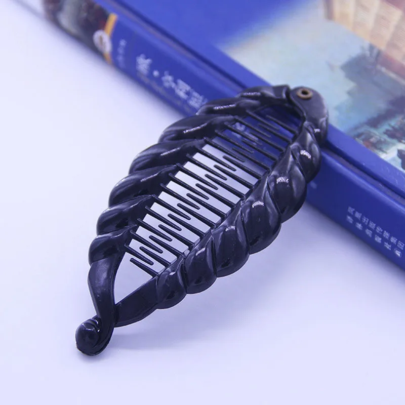 11.5cm Black Винтаж рыбы Форма волос крабы для волос аксессуары для волос заколка «банан» заколки для волос аксессуары для волос для Для женщин Заколка Для Девочек - Цвет: 11.5cm Black