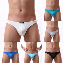 Men's Underwear Sexy Briefs Modal Men's Breathable Briefs Concave Convex U-shaped Design Sexy Low Waist Panties Elastic Briefs