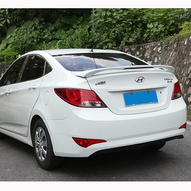 For Hyundai Verna Accent Spoiler 2011 2012 2013 2014 2015 Tail Wing