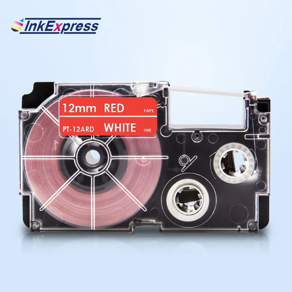InkExpress 12 мм XR-12ARD лента для CASIO XR 12ARD ленточный принтер Label Maker KL-100 KL-120 | Компьютеры и