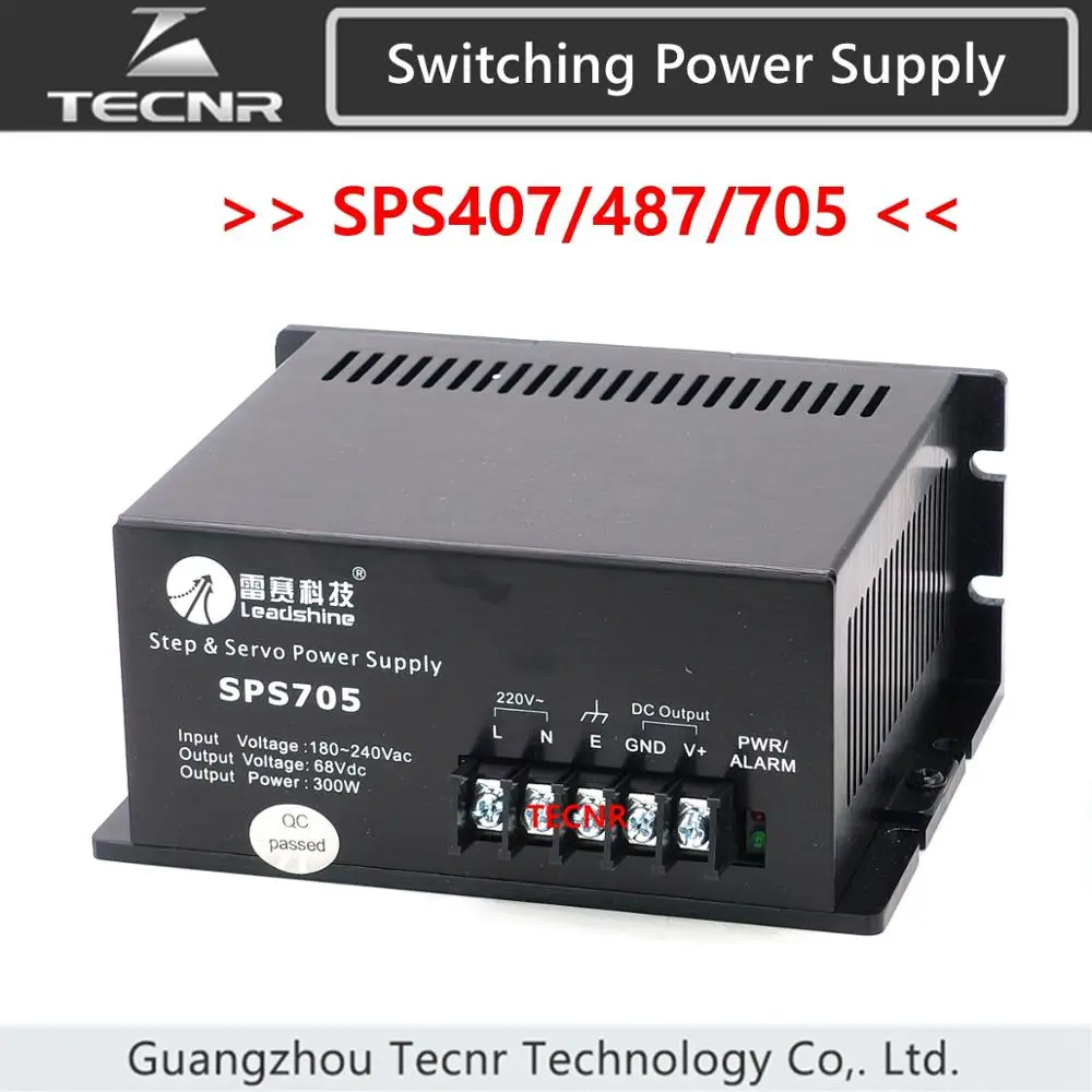 leadshine-sps705-sps487-sps407-power-supply-40v-48v-68v-300w-unregulated-switching-power-supply-with-180-250-vac-input