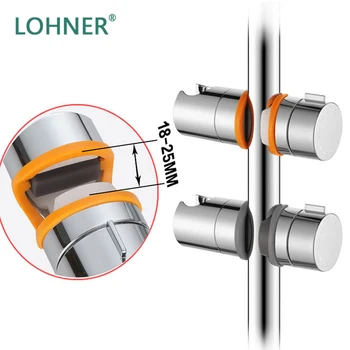 

Lohner New Durable Water Shower Mounting Brackets Straight Button Type Adjustable Rail Lifting Seat Hook Base Bathroom