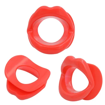 Sex Slave Silicone Lips O Ring Open Mouth Gag Oral Fetish Bdsm Bondage Restraints Erotic Toy Sex Toy For women Couples BDSM SM 6