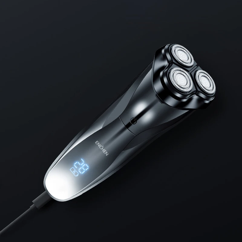 Xiaomi ENCHEN Washable Rechargeable Electric Shaver BlackStone3 IPX7 Waterproof Razor Battery Indic