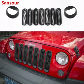 

for Jeep Wrangler JK 2007 honeycomb grille cover decoration