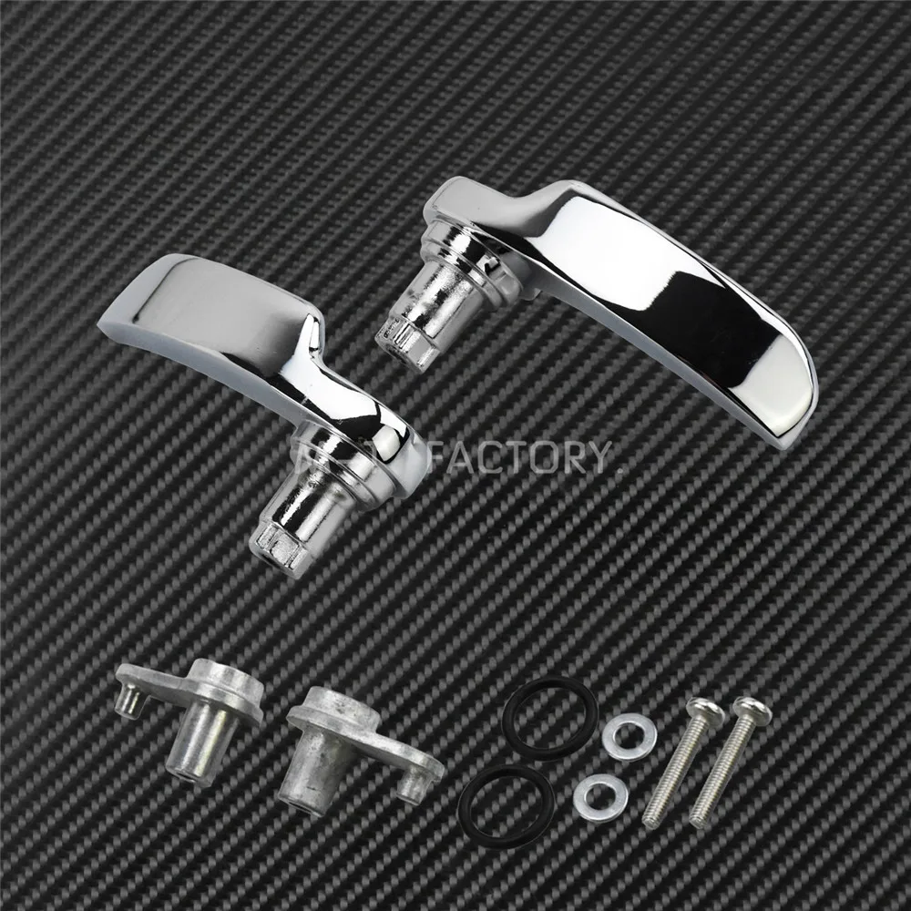 Мотоциклетный хромированный для седельной сумки с крышкой для Harley Touring- Electra Glide Utltra Classic Low Street Glide Road King FLHX