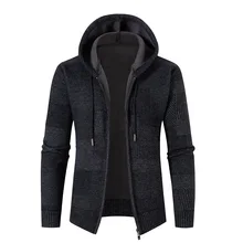 

Sweaters Cardigans Winter Warm Hooded Sweatearcoat Men Causal Knitwear Sweatear Jackets Coats Men Knitted Cardigans