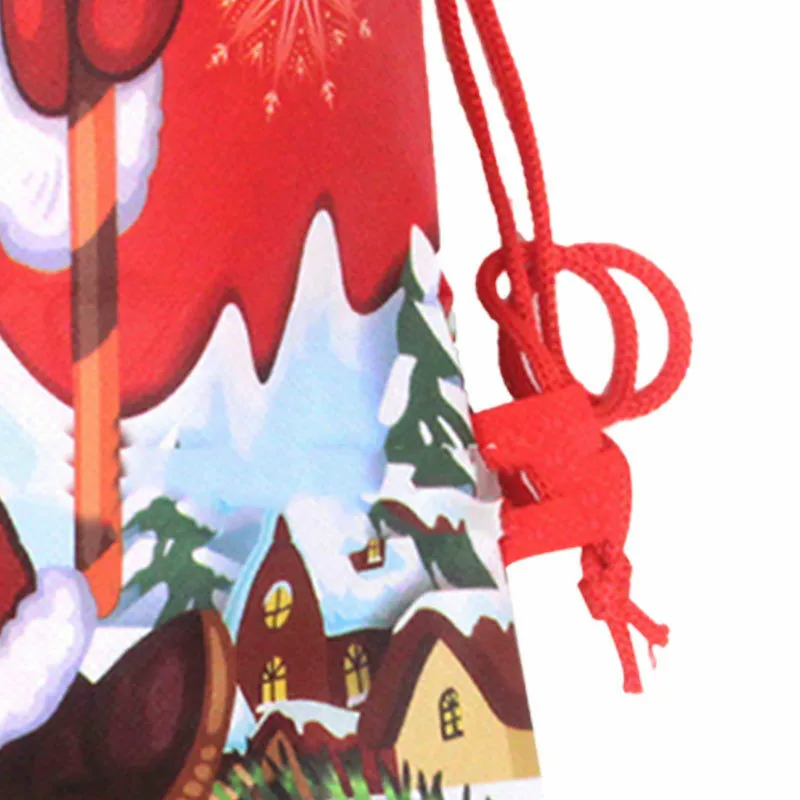 1/2 шт. шнурком Рождественский подарок сумки Drawstring хлопка, сумки для макияжа, сумка дорожный мешок для хранения одежды Для женщин Для мужчин Сумки из натуральной кожи