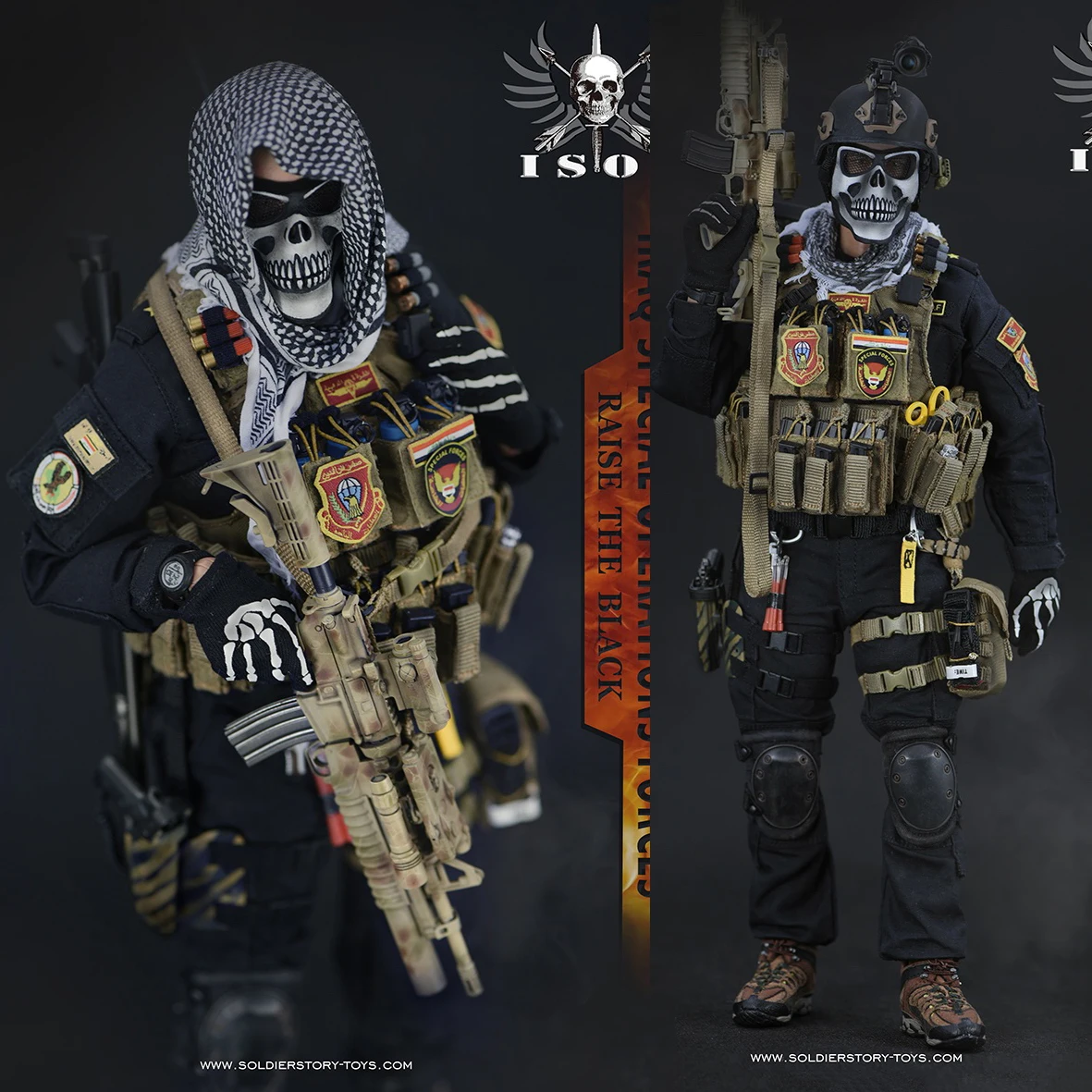 SoldierStory SS 105 1//6 Scale ISOF Iraqi Special Forces mask F 12/" Action