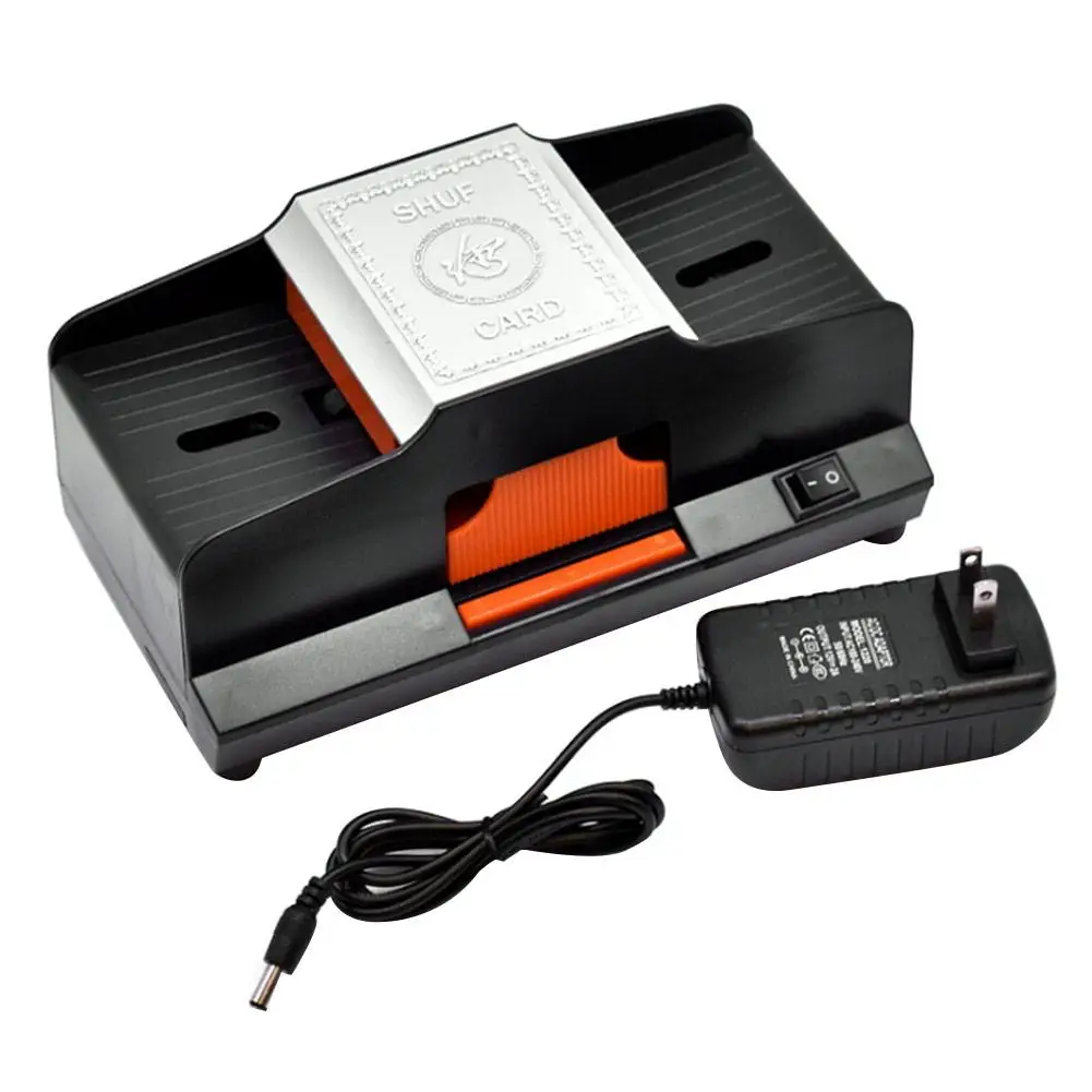 High Speed Automatic Card Shuffler 1-2 Decks Plastic Shuffling Machine Playing Card Games Shuffler 