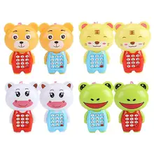 Детские вокальные игрушки, музыкальный светящийся мобильный телефон, мультяшное животное, электронный мобильный телефон, креативные развивающие подарки для детей