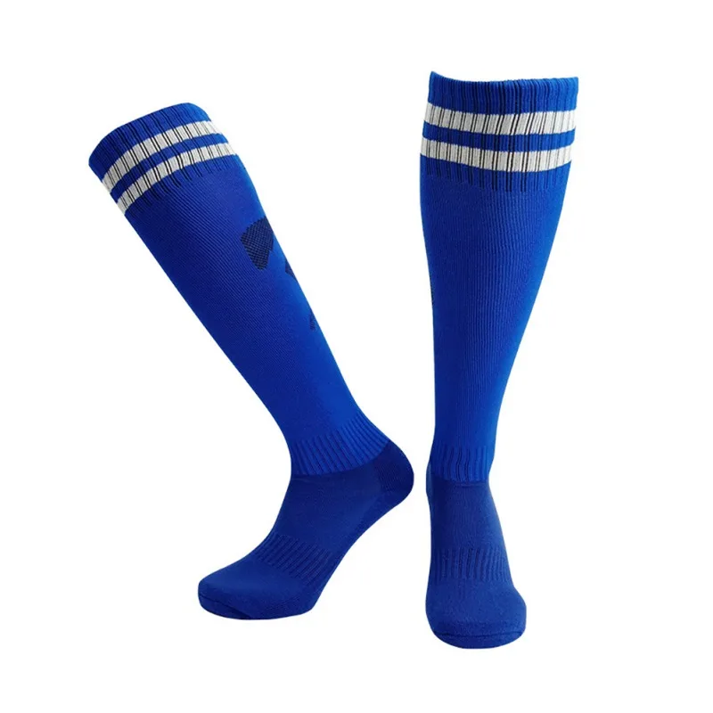Adult Children Sport Football Soccer Long Socks Knee High Stripe Sock Baseball Socks Compression Thickening Towel Sportswear
