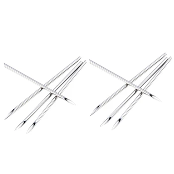 

200Pcs Disposable Sterile Body Piercing Needles Tattoo Piercing Needles for Navel Nipple Ear Nose Lip Fit Tattoo Machine, 100Pcs
