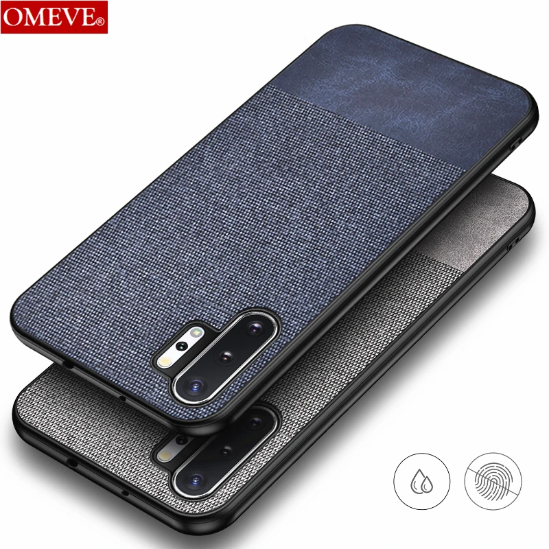 

OMEVE Fabric Cloth for Samsung Galaxy Note 10 Plus Case Soft Silicone Edge Hard PC Back Cover for Galaxy Note 10 Pro Phone Case