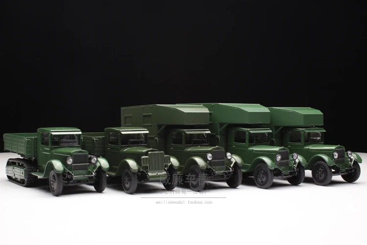 143 Scale Alloy Die casting Car Model Russian Military Truck Series Decorative Collection